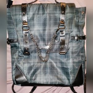 Killstar dark tartan backpack